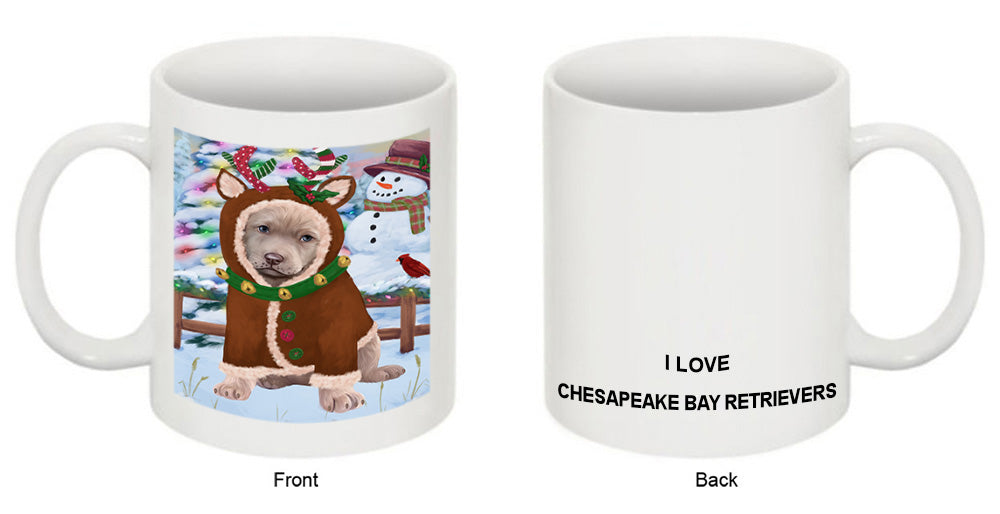 Christmas Gingerbread House Candyfest Chesapeake Bay Retriever Dog Coffee Mug MUG51697