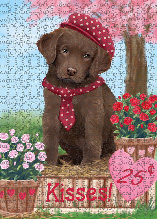 Rosie 25 Cent Kisses Chesapeake Bay Retriever Dog Puzzle with Photo Tin PUZL93944