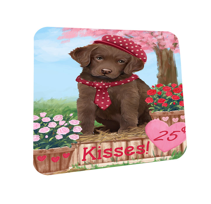 Rosie 25 Cent Kisses Chesapeake Bay Retriever Dog Coasters Set of 4 CST56394