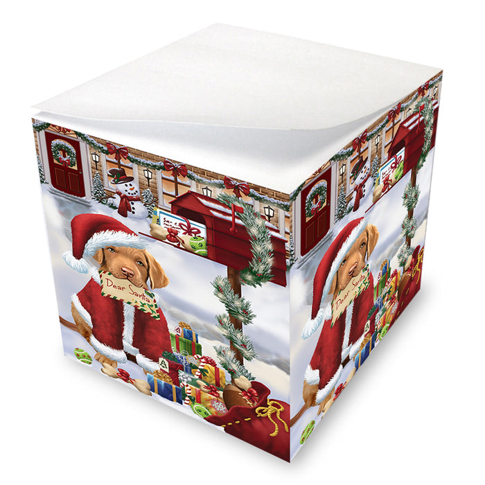 Chesapeake Bay Retriever Dog Dear Santa Letter Christmas Holiday Mailbox Note Cube NOC55533