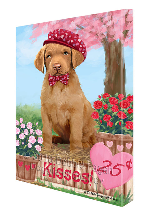 Rosie 25 Cent Kisses Chesapeake Bay Retriever Dog Canvas Print Wall Art Décor CVS130157