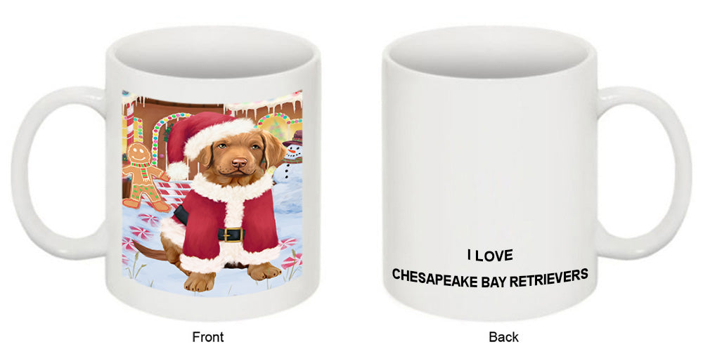 Christmas Gingerbread House Candyfest Chesapeake Bay Retriever Dog Coffee Mug MUG51698
