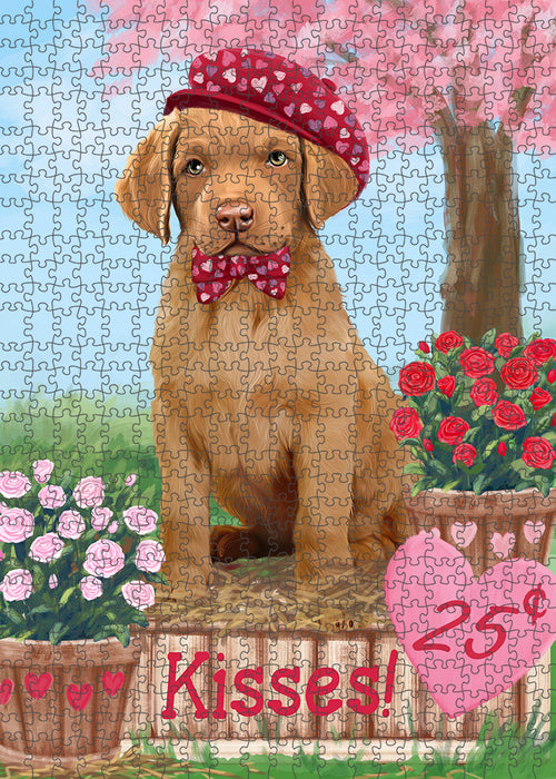 Rosie 25 Cent Kisses Chesapeake Bay Retriever Dog Puzzle with Photo Tin PUZL93948