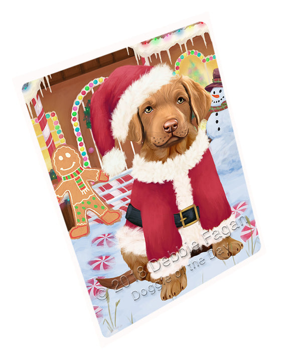 Christmas Gingerbread House Candyfest Chesapeake Bay Retriever Dog Large Refrigerator / Dishwasher Magnet RMAG100068