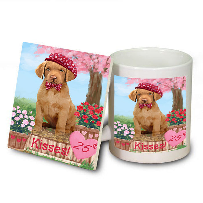 Rosie 25 Cent Kisses Chesapeake Bay Retriever Dog Mug and Coaster Set MUC56429