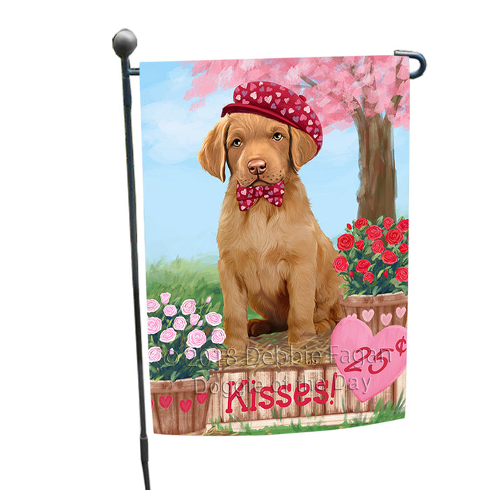 Rosie 25 Cent Kisses Chesapeake Bay Retriever Dog Garden Flag GFLG56985