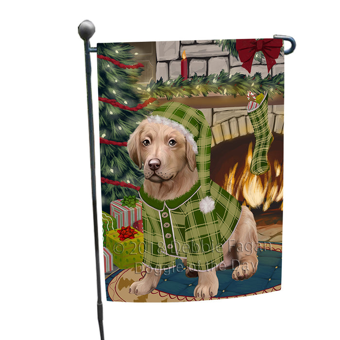 The Stocking was Hung Chesapeake Bay Retriever Dog Garden Flag GFLG55564
