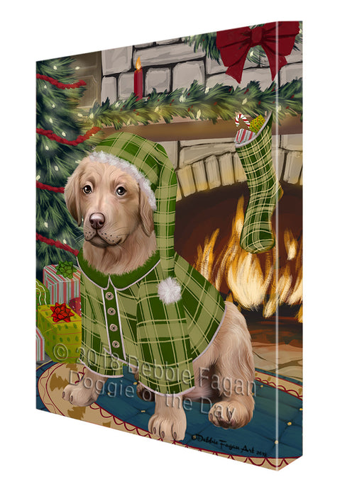 The Stocking was Hung Chesapeake Bay Retriever Dog Canvas Print Wall Art Décor CVS117368