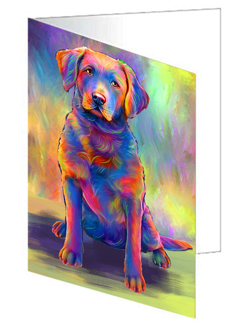 Paradise Wave Chesapeake Bay Retriever Dog Handmade Artwork Assorted Pets Greeting Cards and Note Cards with Envelopes for All Occasions and Holiday Seasons GCD74618