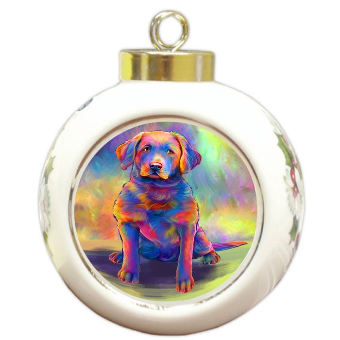 Paradise Wave Chesapeake Bay Retriever Dog Round Ball Christmas Ornament RBPOR57057