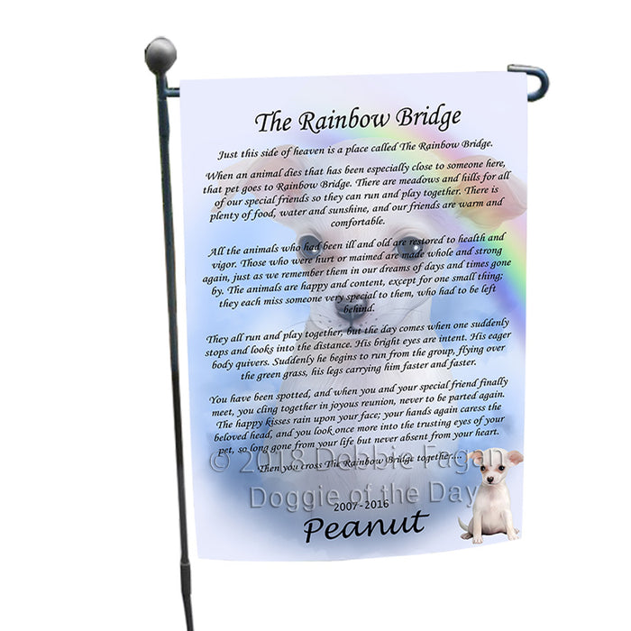 Rainbow Bridge Chihuahua Dog Garden Flag GFLG56138