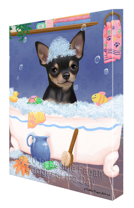 Rub A Dub Dog In A Tub Chihuahua Dog Canvas Print Wall Art Décor CVS142586