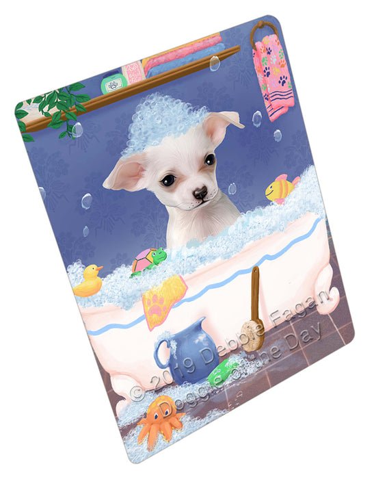 Rub A Dub Dog In A Tub Chihuahua Dog Refrigerator / Dishwasher Magnet RMAG109032