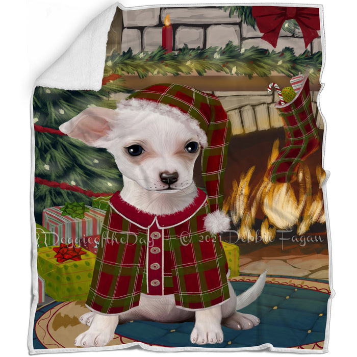 The Stocking was Hung Chihuahua Dog Blanket BLNKT116868