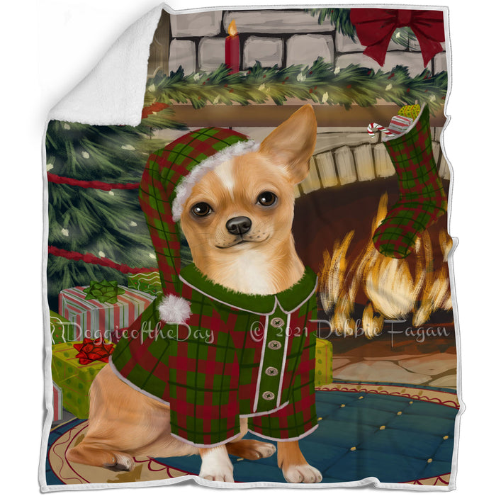 The Stocking was Hung Chihuahua Dog Blanket BLNKT116877