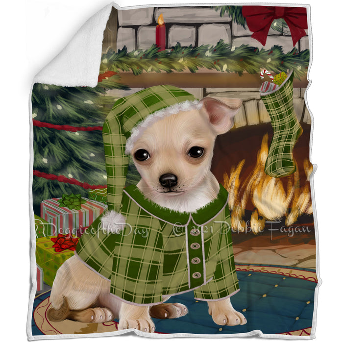 The Stocking was Hung Chihuahua Dog Blanket BLNKT116895