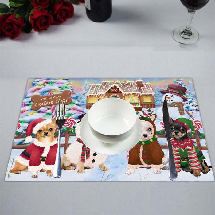 Holiday Gingerbread Cookie Chihuahua Dogs Placemat