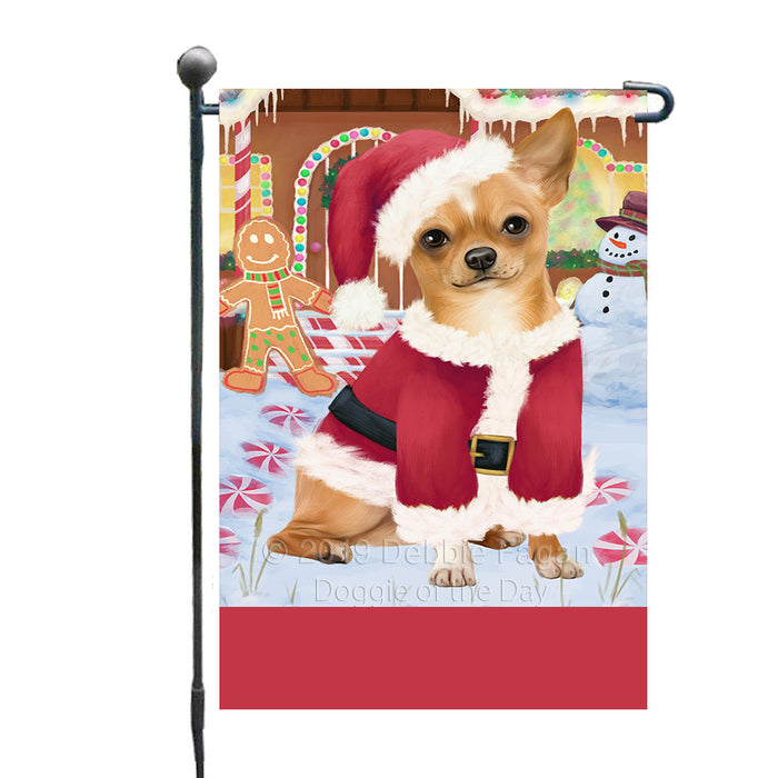 Personalized Gingerbread Candyfest Chihuahua Dog Custom Garden Flag GFLG64008