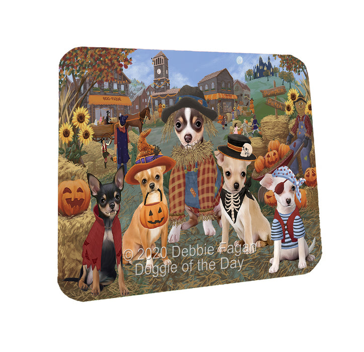 Halloween 'Round Town Chihuahua Dogs Coasters Set of 4 CSTA57927