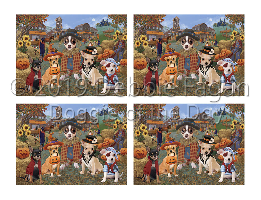 Halloween 'Round Town Chihuahua Dogs Placemat