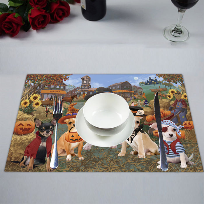 Halloween 'Round Town Chihuahua Dogs Placemat