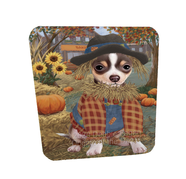 Halloween 'Round Town Chihuahua Dogs Coasters Set of 4 CSTA57854