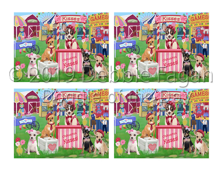 Carnival Kissing Booth Chihuahua Dogs Placemat