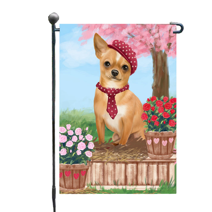 Personalized Rosie 25 Cent Kisses Chihuahua Dog Custom Garden Flag GFLG64688