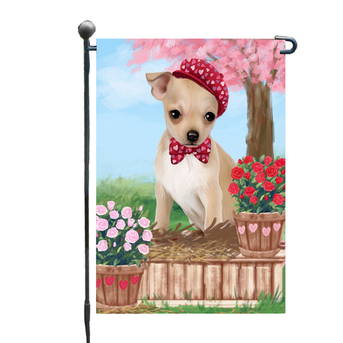 Personalized Rosie 25 Cent Kisses Chihuahua Dog Custom Garden Flag GFLG64689