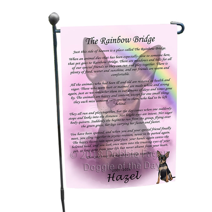 Rainbow Bridge Chihuahua Dog Garden Flag GFLG56140