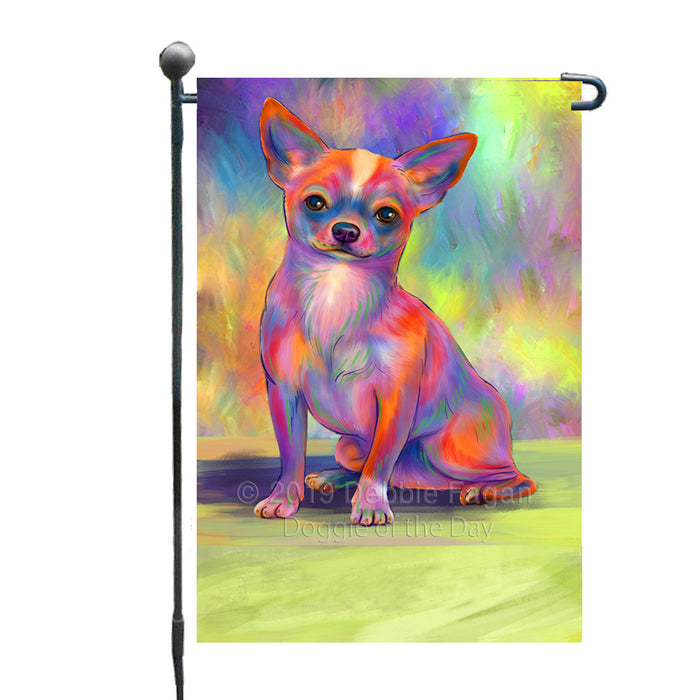 Personalized Paradise Wave Chihuahua Dog Custom Garden Flags GFLG-DOTD-A60026