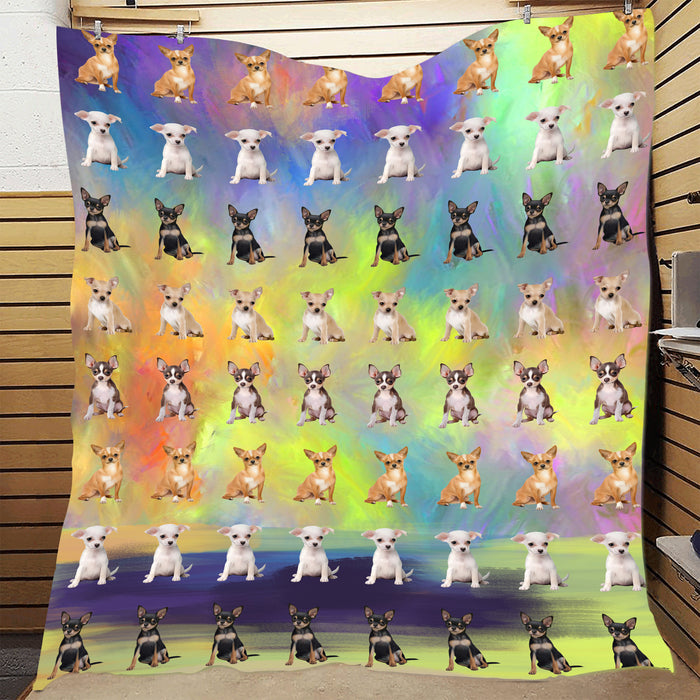 Paradise Wave Chihuahua Dogs Quilt