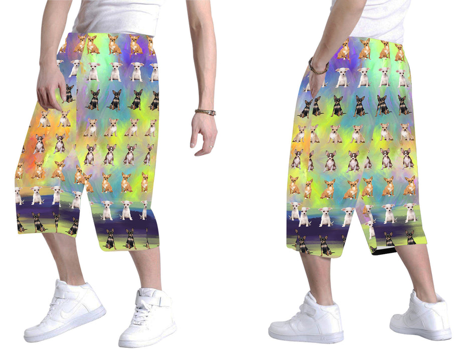 Paradise Wave Chihuahua Dogs All Over Print Men's Baggy Shorts