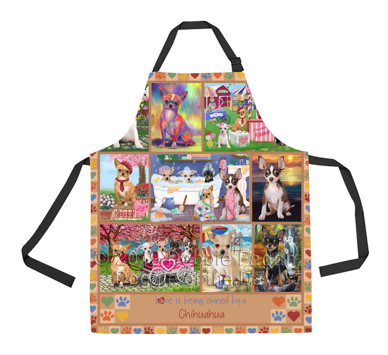 Love is Being Owned Chihuahua Dog Beige Apron