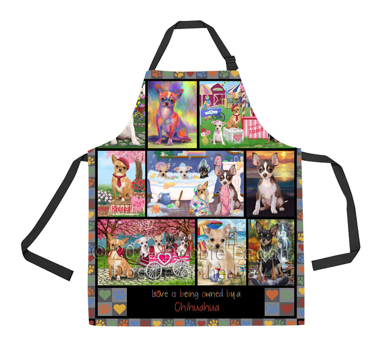 Love is Being Owned Chihuahua Dog Grey Apron