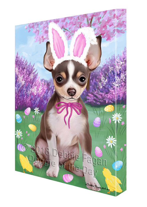 Chihuahua Dog Easter Holiday Canvas Wall Art CVS57522