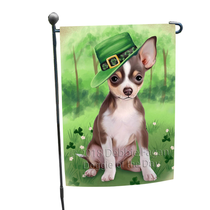 St. Patricks Day Irish Portrait Chihuahua Dog Garden Flag GFLG48683