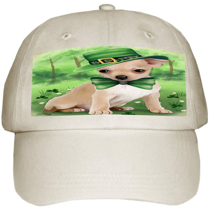 St. Patricks Day Irish Portrait Chihuahua Dog Ball Hat Cap HAT50058