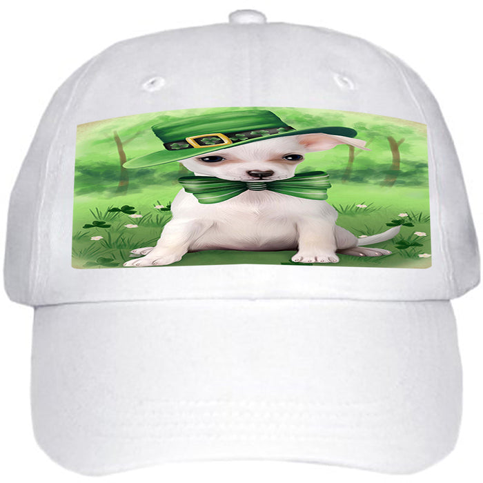 St. Patricks Day Irish Portrait Chihuahua Dog Ball Hat Cap HAT50061