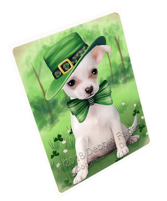 St. Patricks Day Irish Portrait Chihuahua Dog Large Refrigerator / Dishwasher Magnet RMAG52392