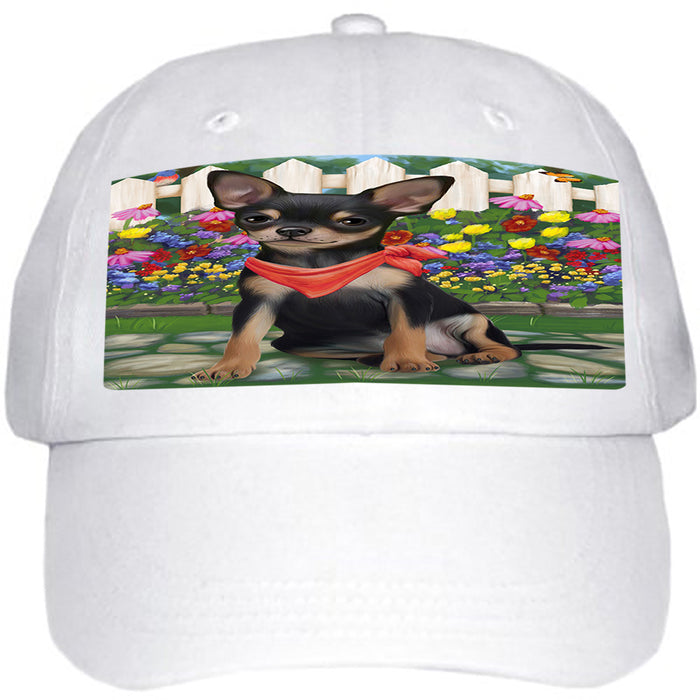 Spring Floral Chihuahua Dog Ball Hat Cap HAT53289