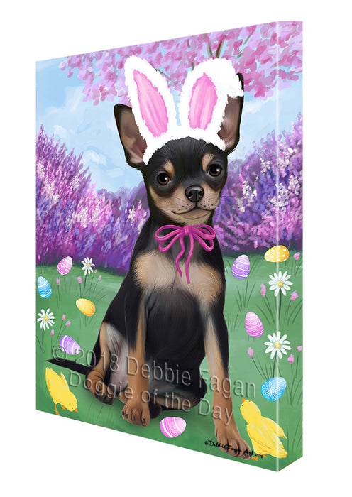 Chihuahua Dog Easter Holiday Canvas Wall Art CVS57549