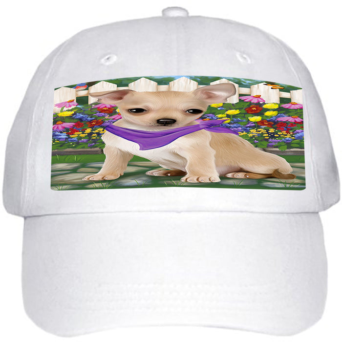 Spring Floral Chihuahua Dog Ball Hat Cap HAT53292