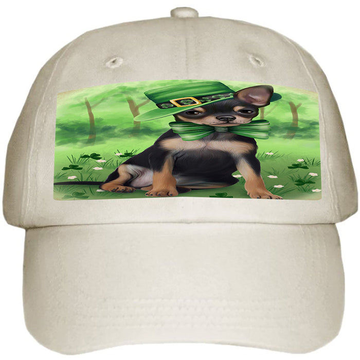 St. Patricks Day Irish Portrait Chihuahua Dog Ball Hat Cap HAT50067