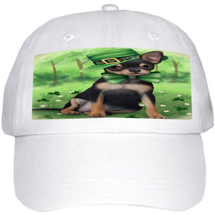 St. Patricks Day Irish Portrait Chihuahua Dog Ball Hat Cap HAT50067