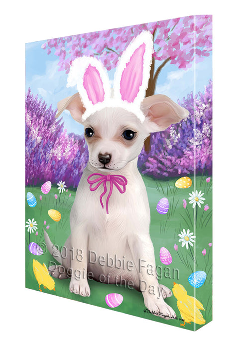 Chihuahua Dog Easter Holiday Canvas Wall Art CVS57567
