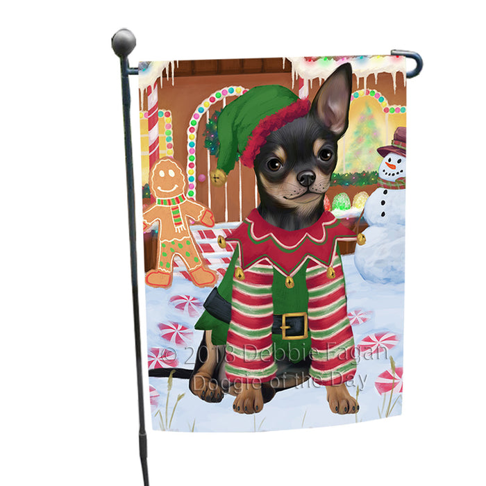 Christmas Gingerbread House Candyfest Chihuahua Dog Garden Flag GFLG56850
