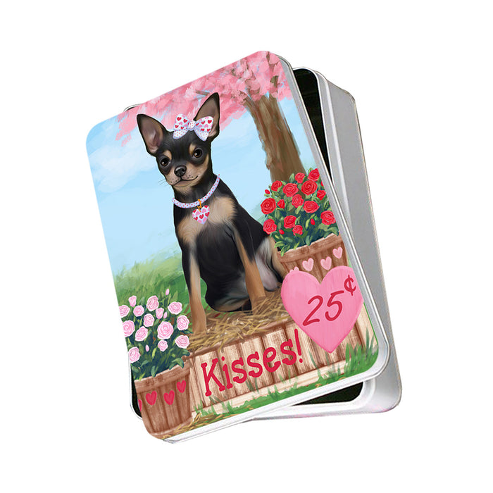 Rosie 25 Cent Kisses Chihuahua Dog Photo Storage Tin PITN56381
