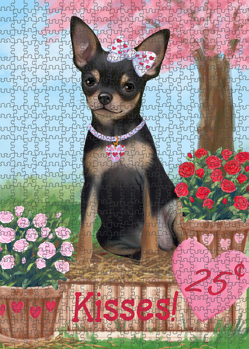 Rosie 25 Cent Kisses Chihuahua Dog Puzzle with Photo Tin PUZL93952