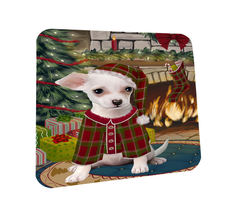 The Stocking was Hung Chihuahua Dog Coasters Set of 4 CST55230